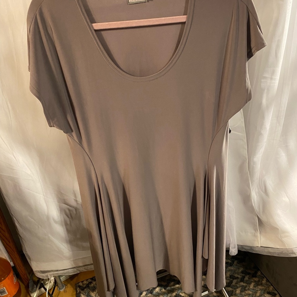 Sympli Women's Taupe Tunic Top